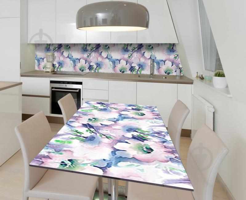 Наклейка 3Д виниловая на стол Zatarga «Акварельный колокольчик» 650х1200 мм (Z184113/1st)