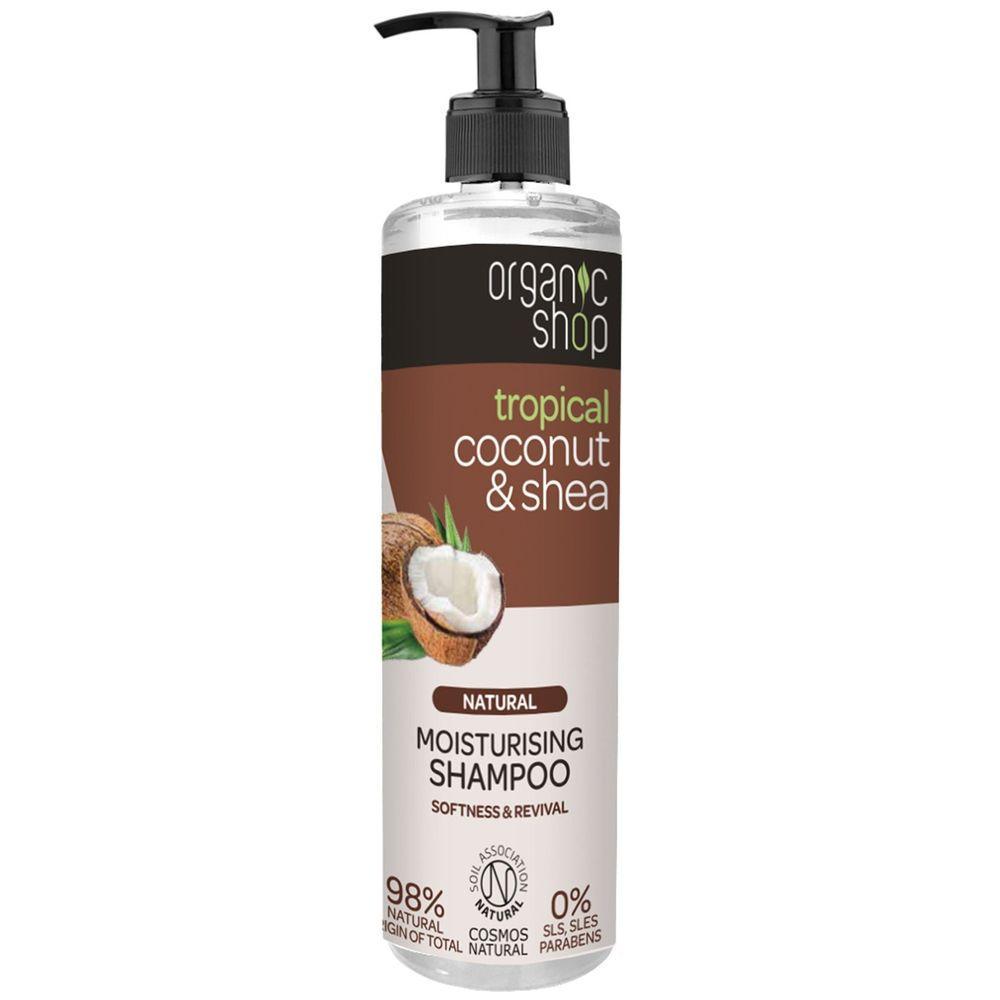 Шампунь для волос Organic Shop Natural Moisturising Coconut&Shea 280 мл (4743318182896) - фото 1