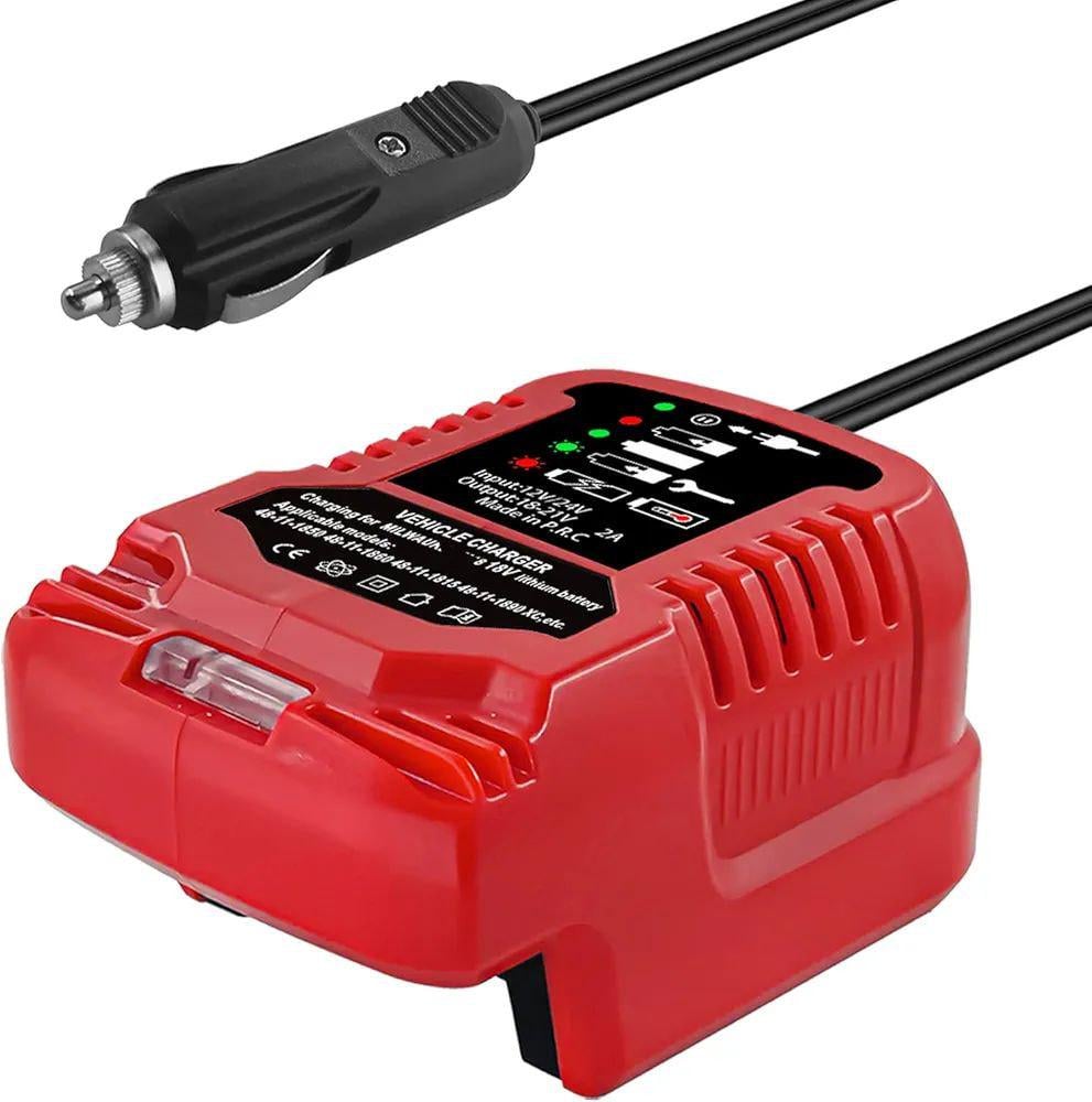 Зарядний пристрій автомобільний Milwaukee M18 18V для акумуляторів