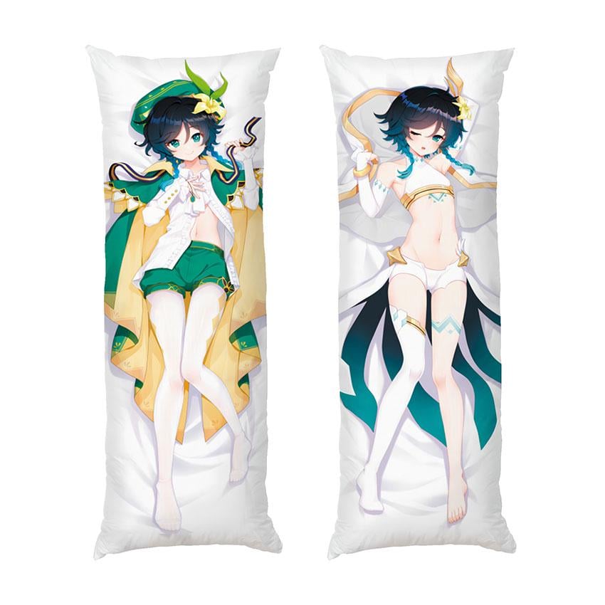 Подушка дакімакура Venti Game Genshin Impact габардин 150х50 см (112590-3)