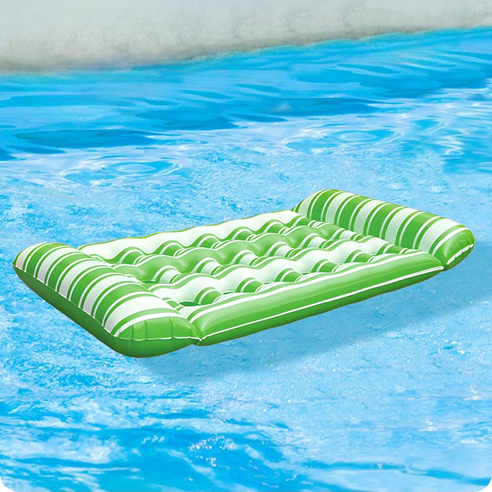 Матрас для плавания надувной 72x130 см Зеленый - фото 2