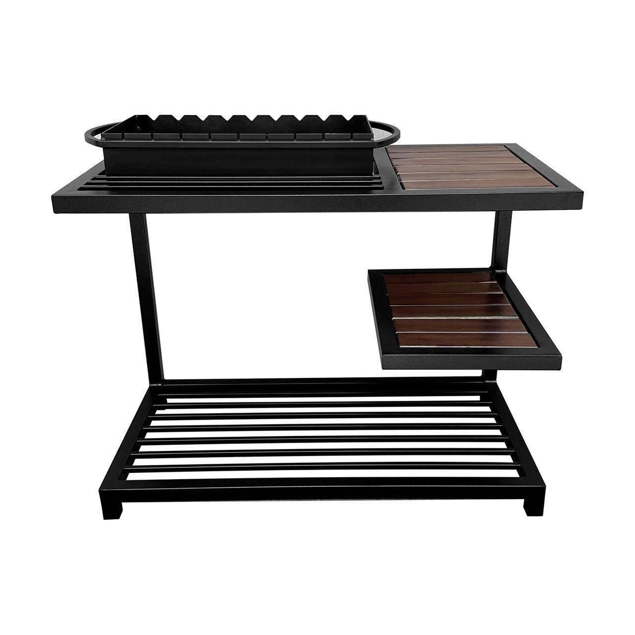 Мангал Metalzavod один на 9 шампуров 4 мм в стиле Loft 110х59х92 см (ML9-4CP)