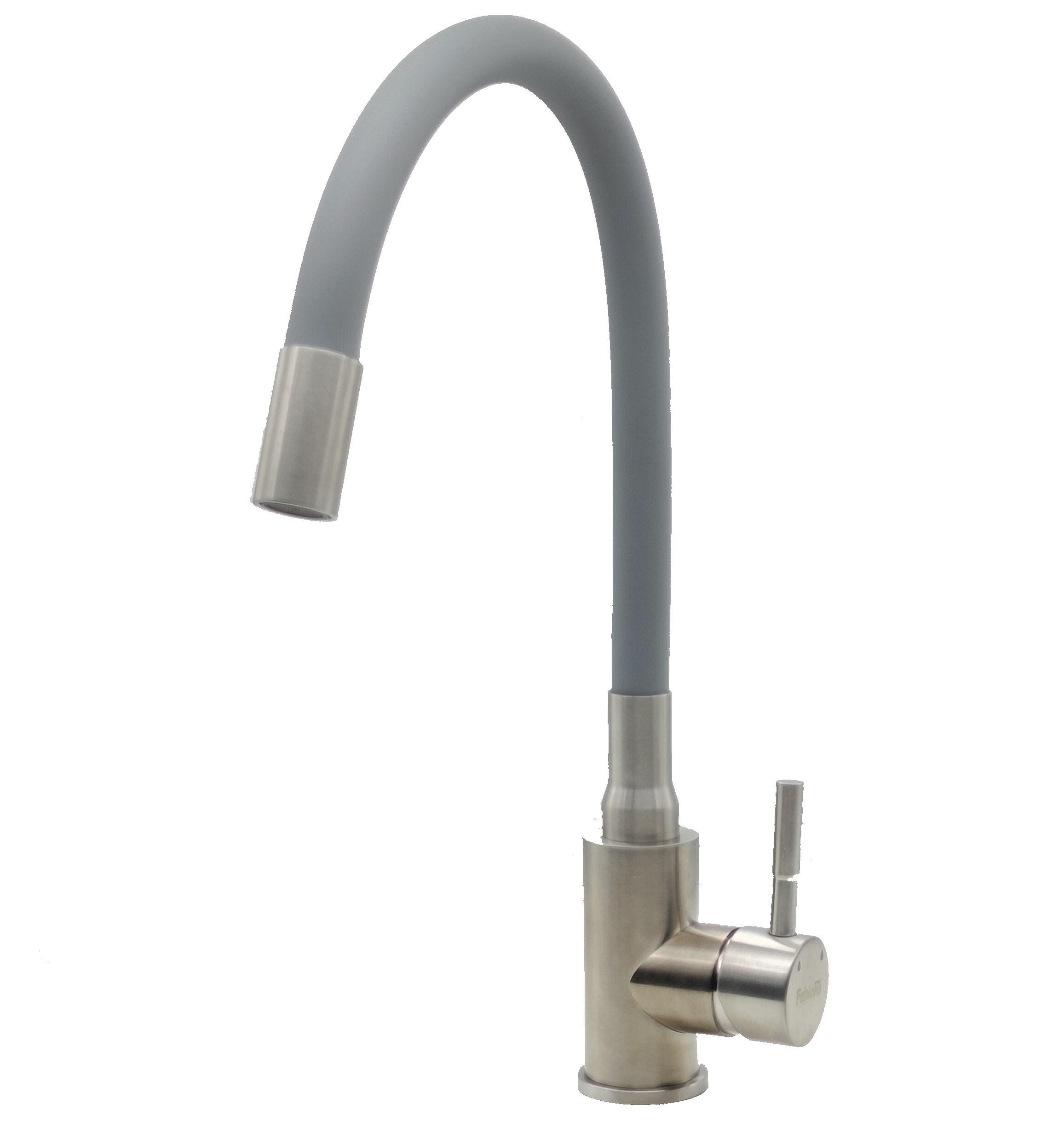 Змішувач кухонний Fabiano FKM 56 SS Flex Inox Grey (12279476)