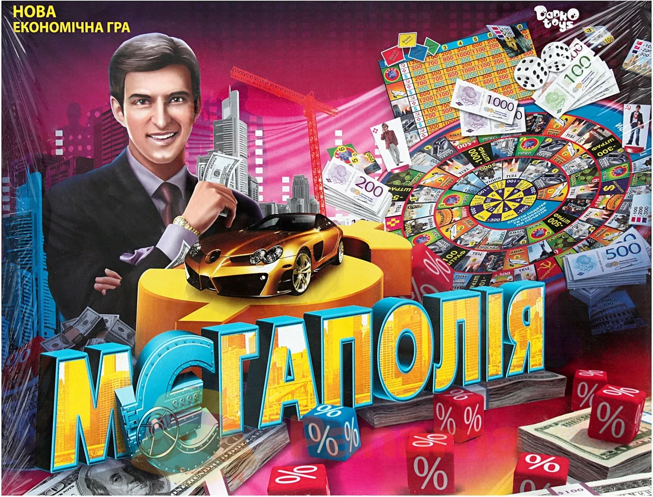 Настільна гра економічна Danko Toys Мегаполія (DT G6 U)