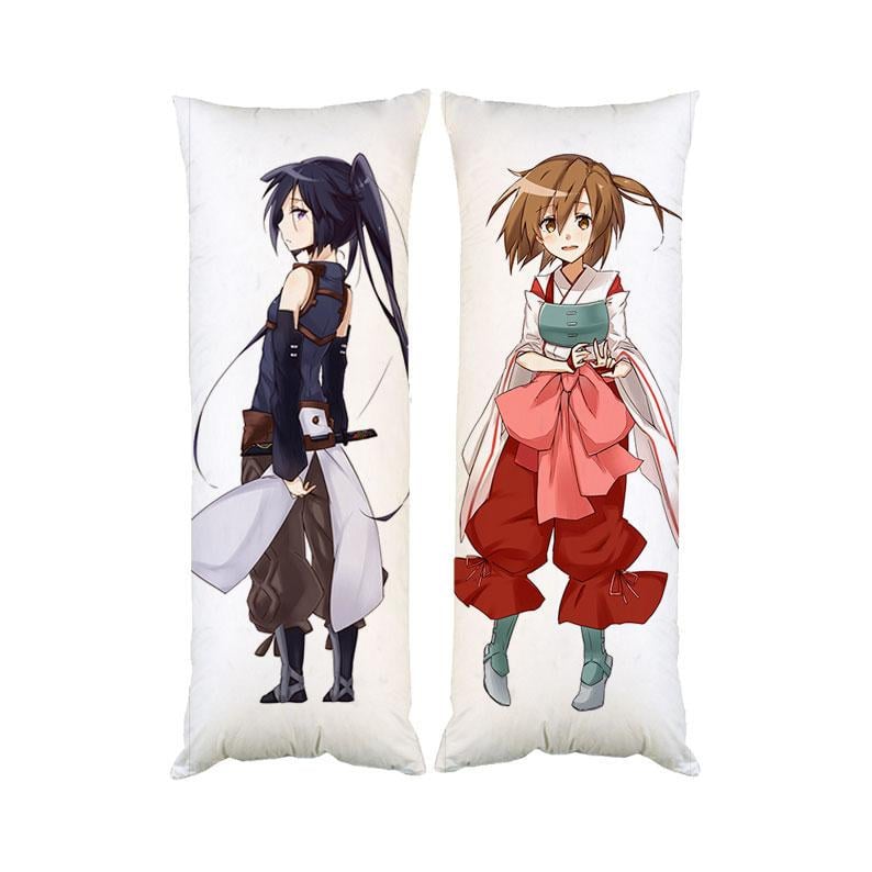 Подушка дакимакура Log Horizon Минори Акуцуки декоративная ростовая для обнимания двусторонняя 60x180 см (1834027204)
