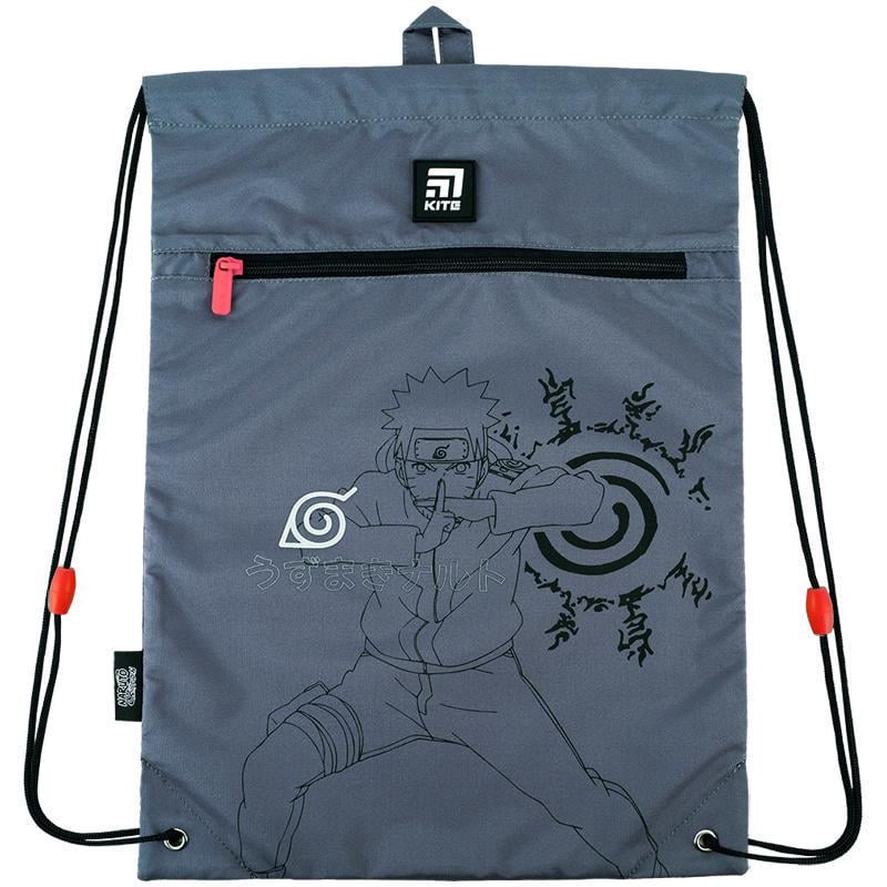 Сумка для взуття KITE Naruto 46x33 см Сірий (NR24-601M) - фото 3