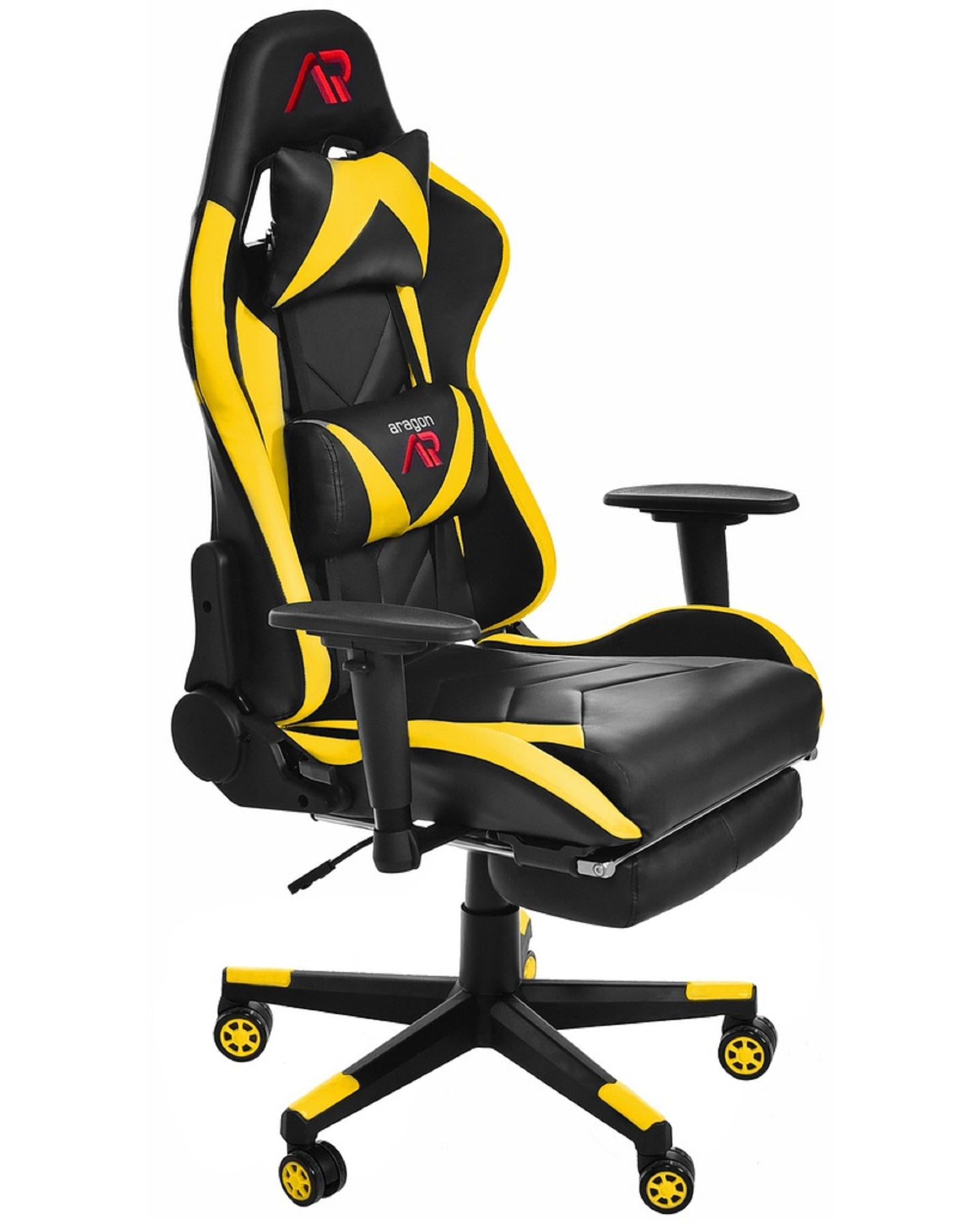 Компьютерное кресло Jumi Aragon Yellow + коврик под мышь в подарок