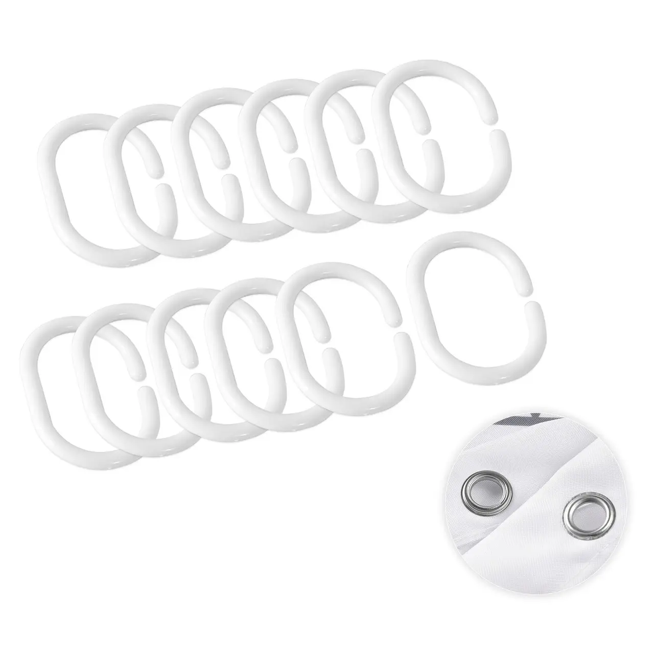 Шторка для ванної кімнати Bathlux водонепроникна з кільцями матова 180x180 см (1858837653) - фото 3 Шторка для ванної кімнати Bathlux водонепроникна з кільцями матова 180x180 см (1858837653) - фото 3