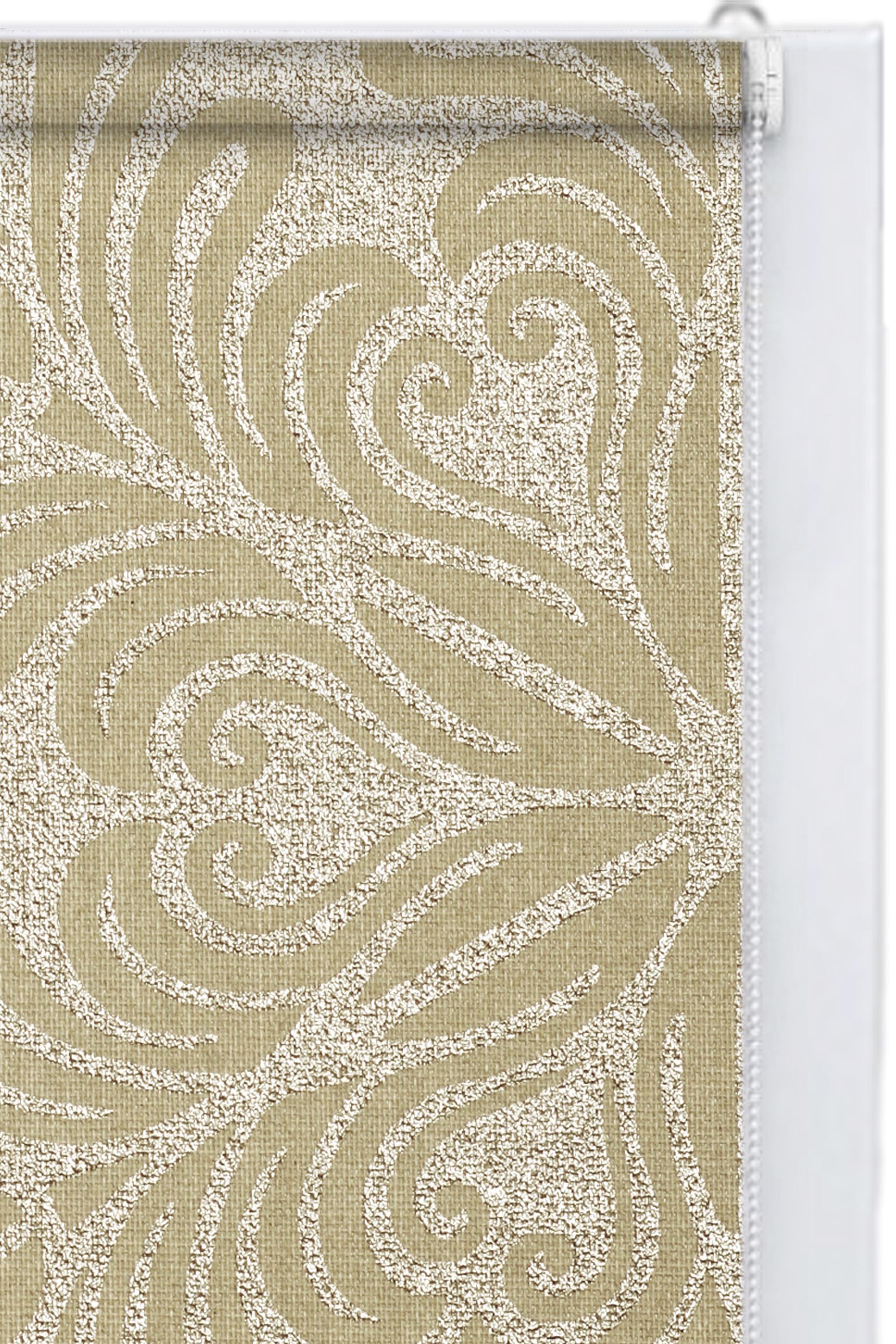 Рулонная штора Мн-19 62,5х160 см металлик Бежевый