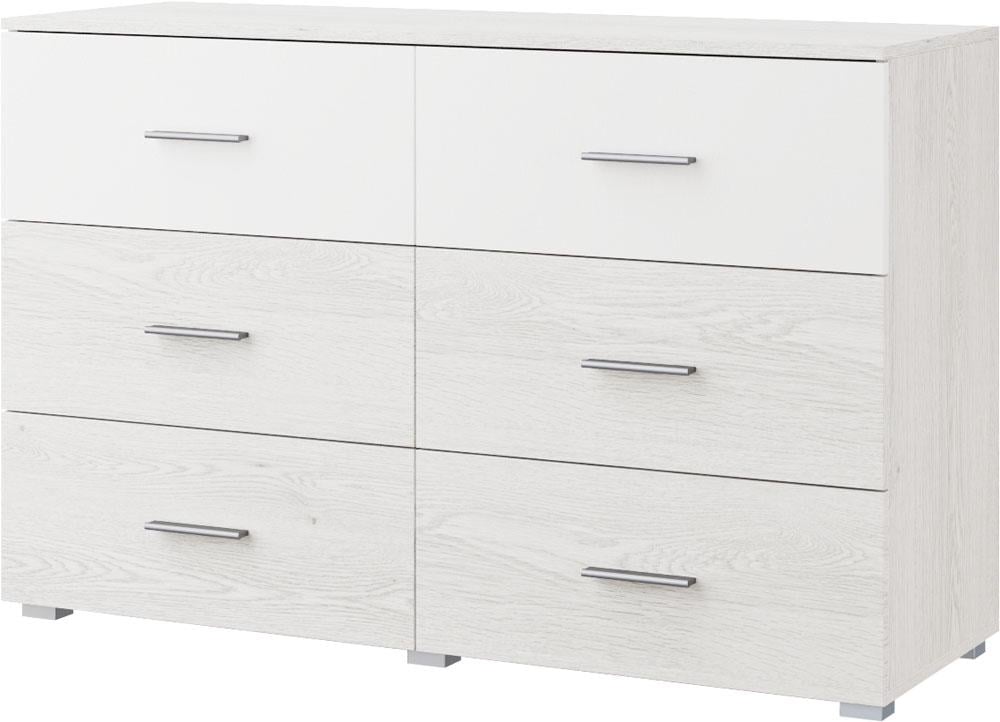 Комод Ромбо 3 ящика+3 ящика Артвуд светлый (000-000-516)