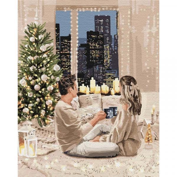 Картина по номерам Идейка Люди Лучший новый год 40х50 см в термопакете (КНО4771-mt)