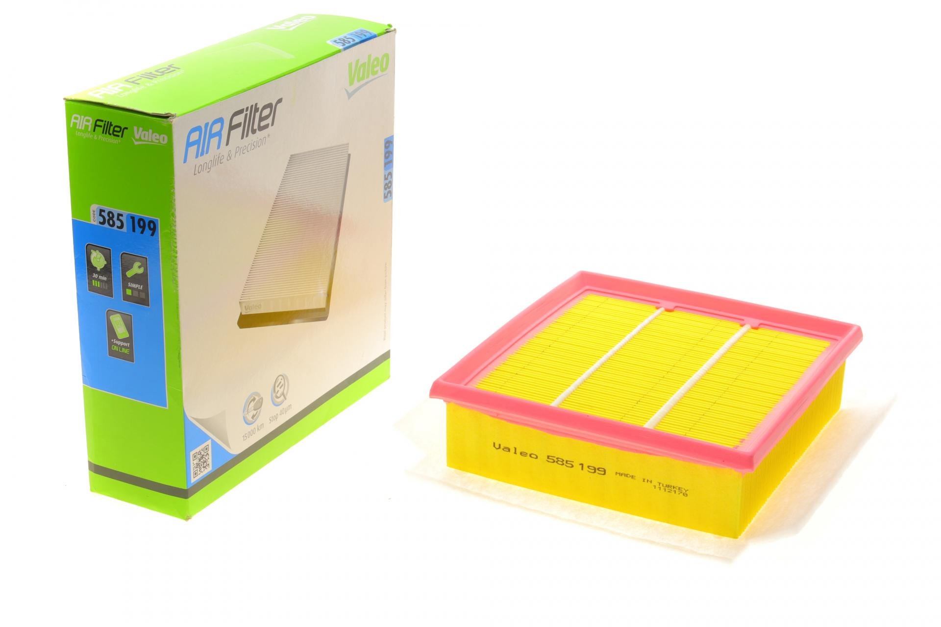 Фильтр воздушный VALEO для Opel Corsa D 06- с поролоном (585199)