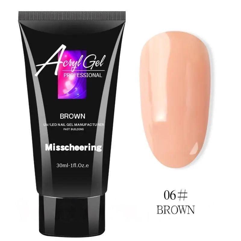 Полигель Acryl Gel Professional 30 мл Brown №06