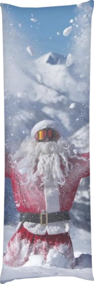 Подушка дакимакура Santa в горах 60x180 см (14106164)
