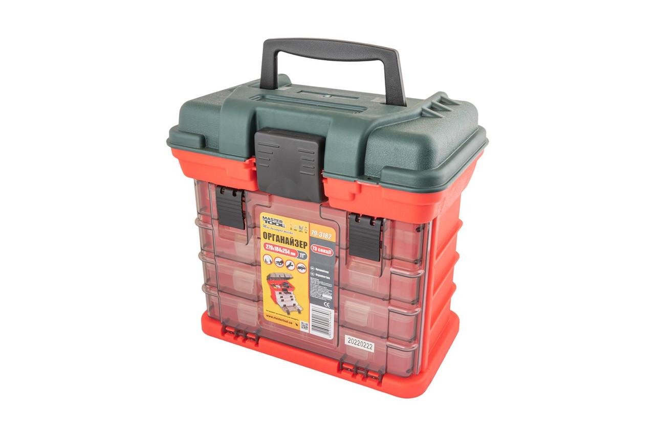 Органайзер з висувними боксами 4 шт. 73 секції 11" 279х184х254 мм - фото 3