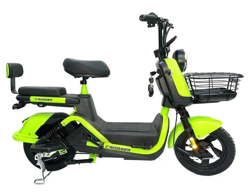 Велосипед електричний Crosser CR2 60V 24Ah 800W Зелений (29819891)