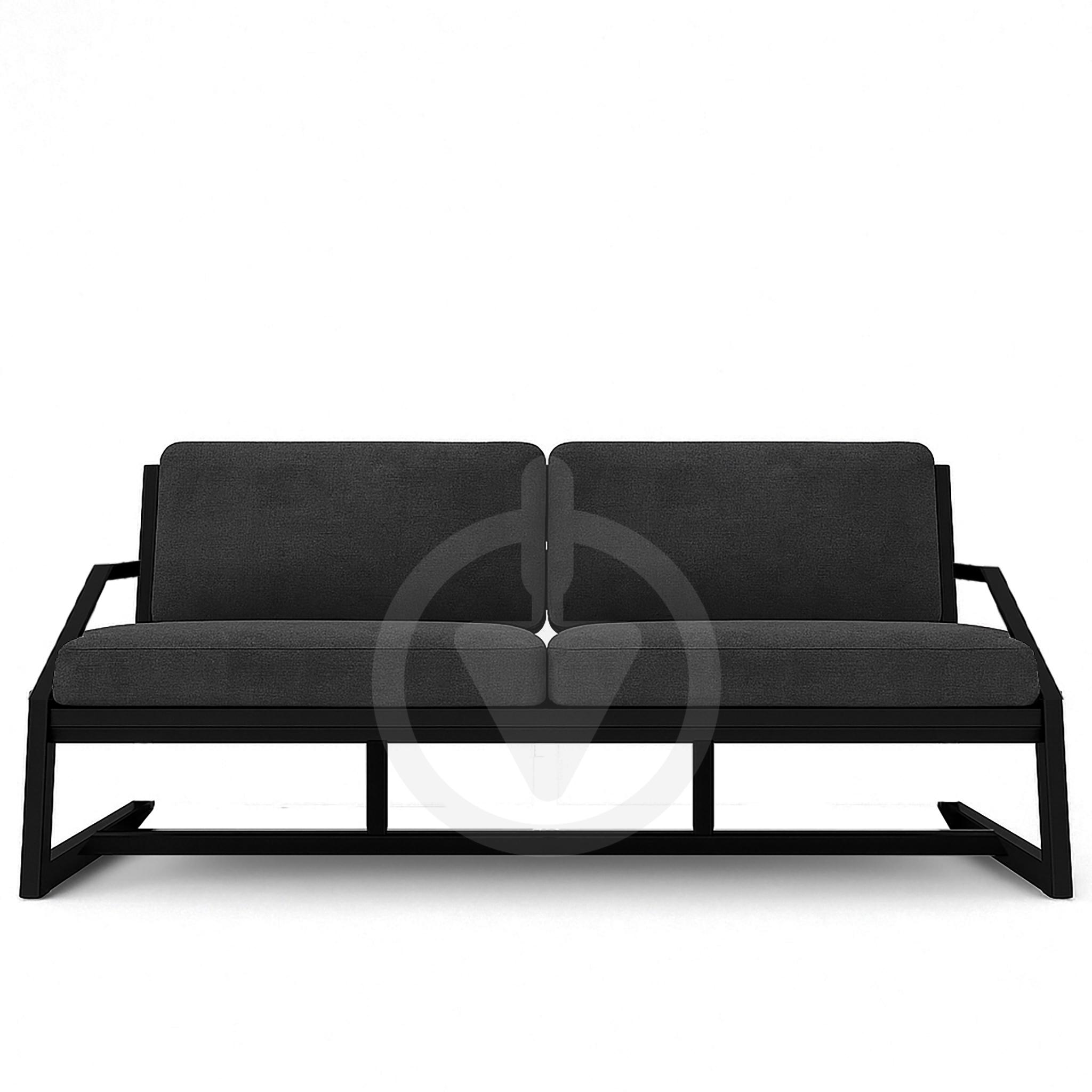 Диван металлический AVVS Атлас с подлокотниками лофт оксфорд 156 см Темно-серый - фото 2 Диван металлический AVVS Атлас с подлокотниками лофт оксфорд 156 см Темно-серый - фото 2