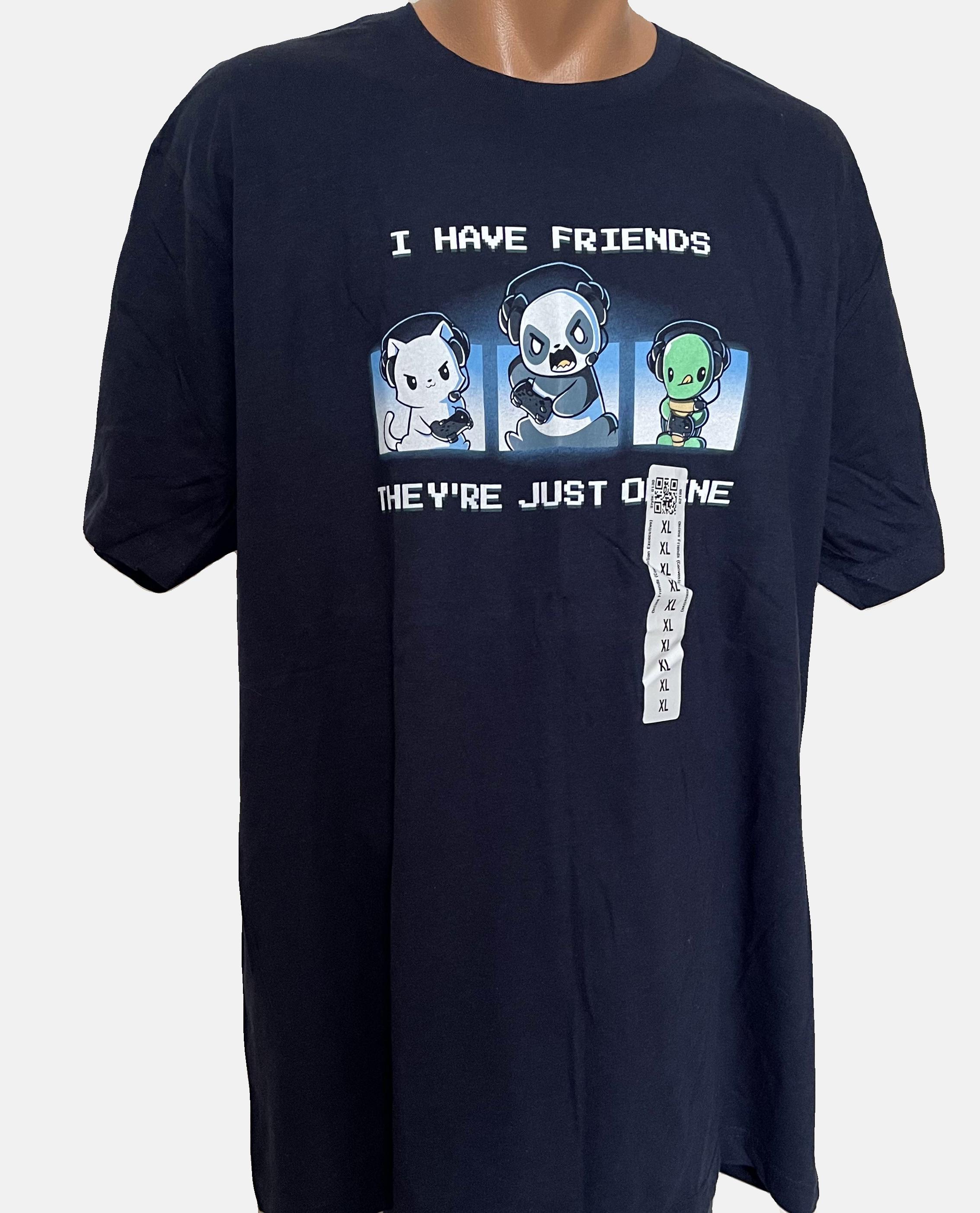 Футболка унісекс TeeTurtle бавовна Темно синій (28307423)