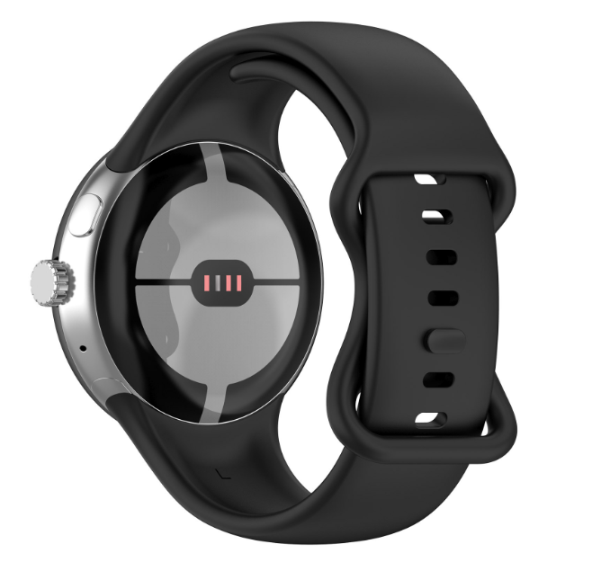 Ремешок DK силикон Sport Band Double Loop S для Google Pixel Watch 1/2 Black (017768)
