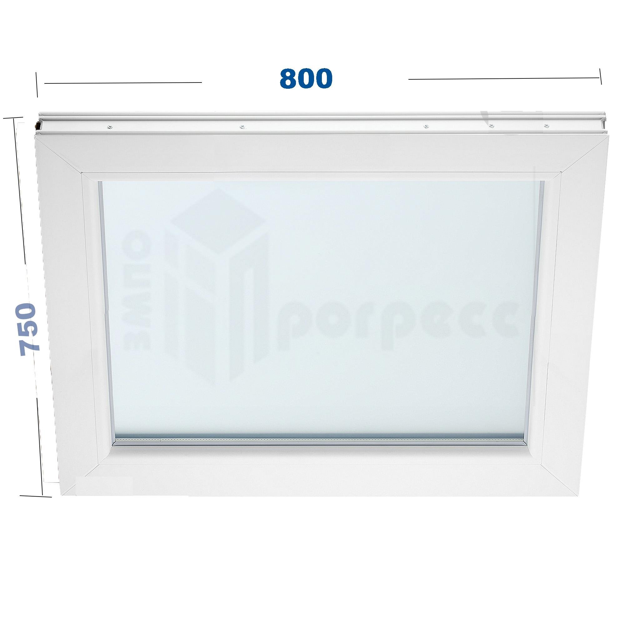 Вікно металопластикове WDS Miroplast глухе 800х750 мм - фото 3