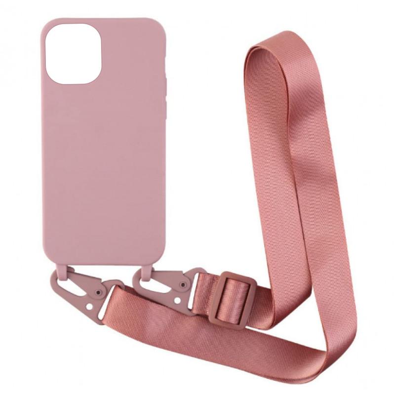 Чохол для Apple iPhone 13 Pro Max Cord Silicone Series Pink Sand