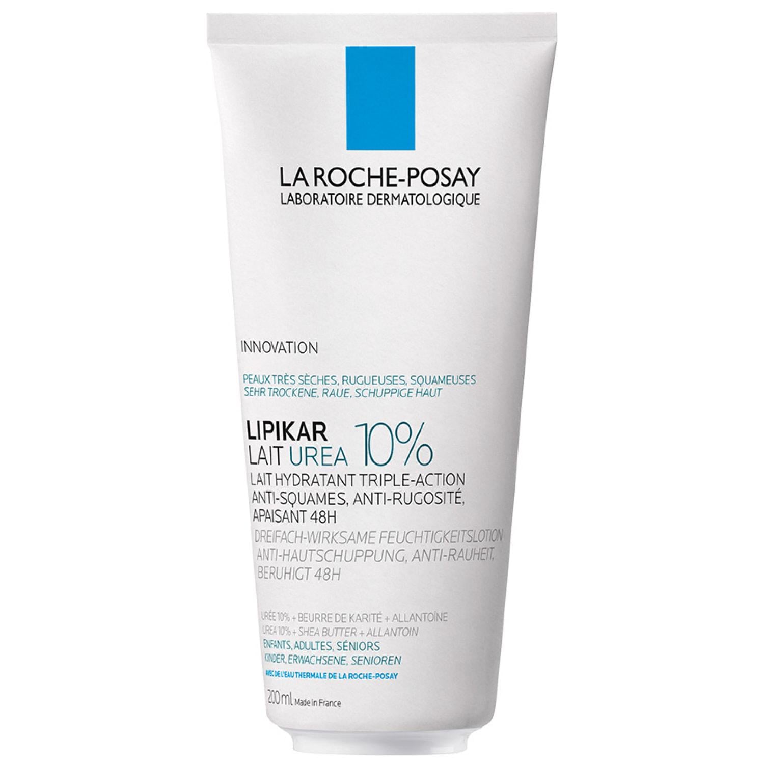 Молочко для тела La Roche-Posay с мочевиной против сухости шелушения и огрубения кожи 200 мл