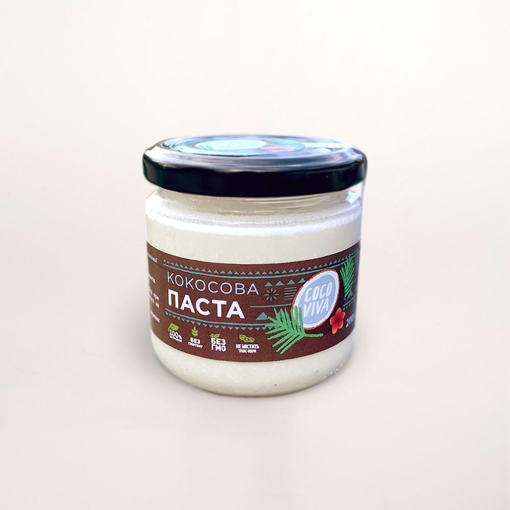 Кокосовая паста манна Coco Viva 200 г (4827027977841)