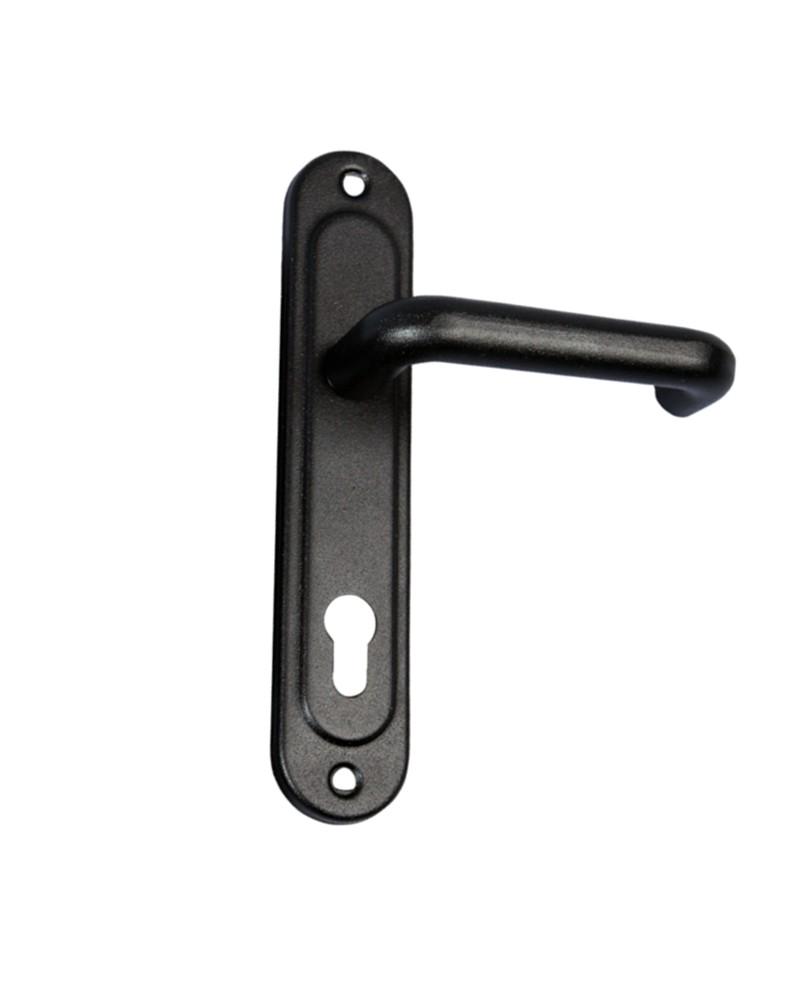 Дверна ручка Аріко Труба на планці 85 мм Чорний - фото 2 Дверна ручка Аріко Труба на планці 85 мм Чорний - фото 2