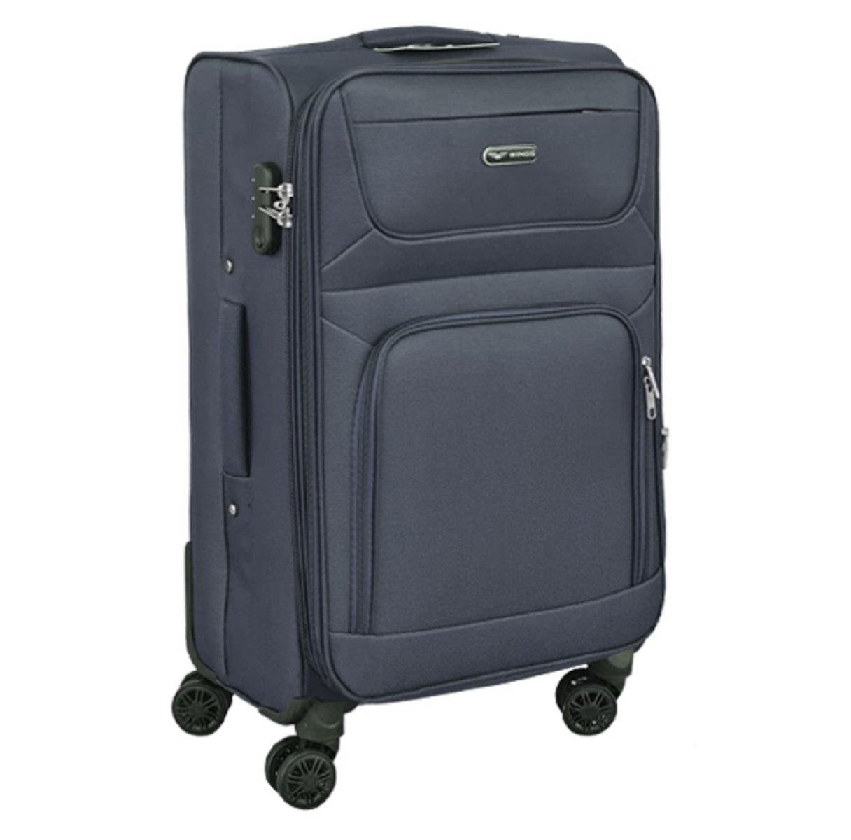 Валіза тканинна Wings 6018 середня 4 колеса Темно-синій (Vt00273) Валіза тканинна Wings 6018 середня 4 колеса Темно-синій (Vt00273)