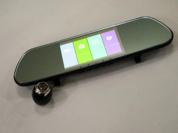 Видеорегистратор зеркало DVR V9TP Full HD 5" 3 камеры - фото 4 Видеорегистратор зеркало DVR V9TP Full HD 5" 3 камеры - фото 4