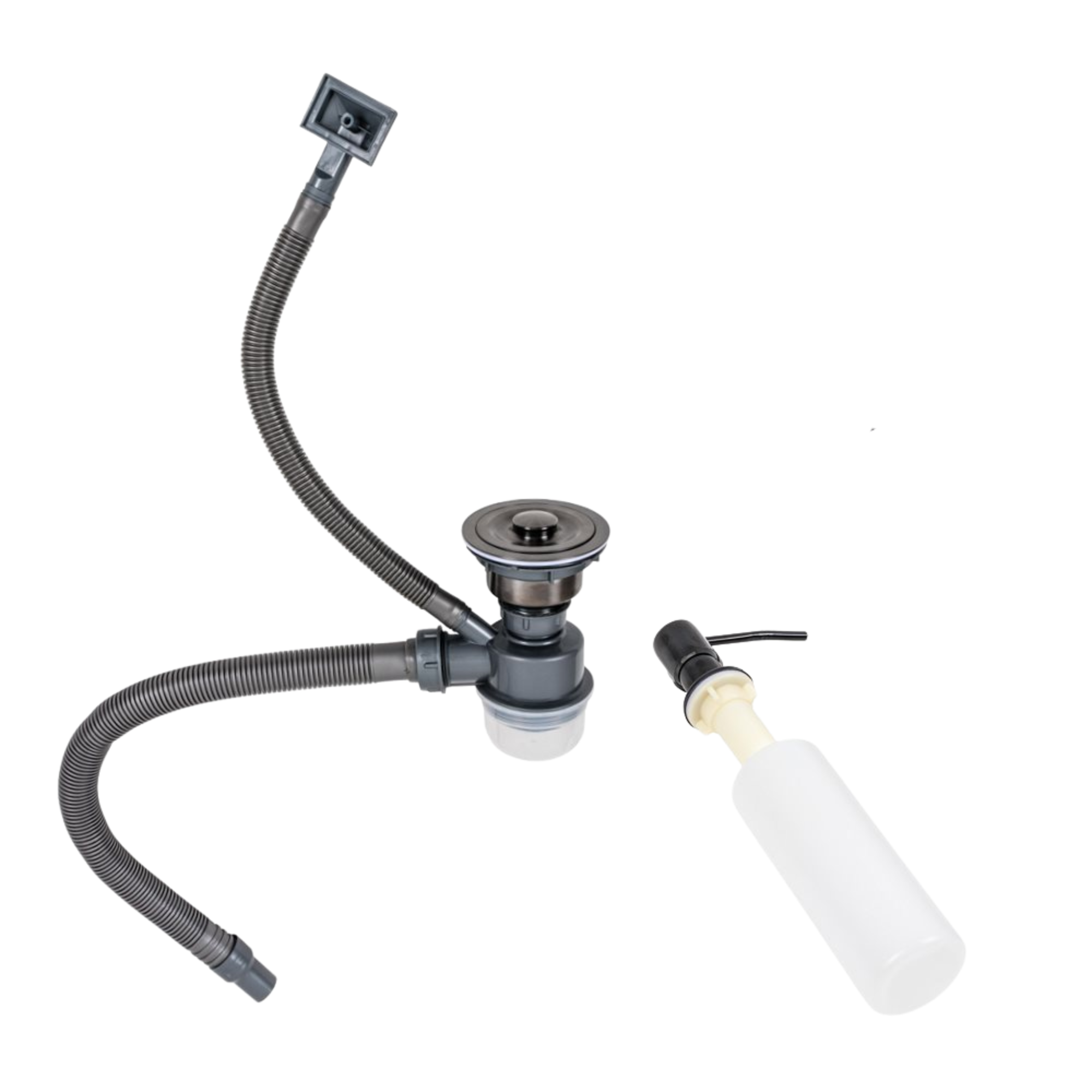 Кухонний комплект Valeso Handmade мийка 58x43 см/змішувач Q411MB PVD Чорний (000050613) - фото 8