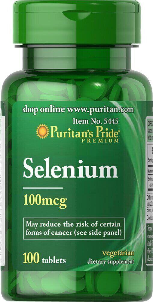 Селен Selenium Puritan's Pride 100 мкг 100 таб. (10082297)