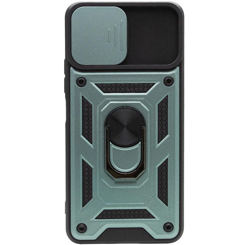 Ударопрочный чехол Camshield Serge Ring для Xiaomi Mi 11 Lite TPU PC, Шторка на камеру, Зеленый - фото 3 Ударопрочный чехол Camshield Serge Ring для Xiaomi Mi 11 Lite TPU PC, Шторка на камеру, Зеленый - фото 3