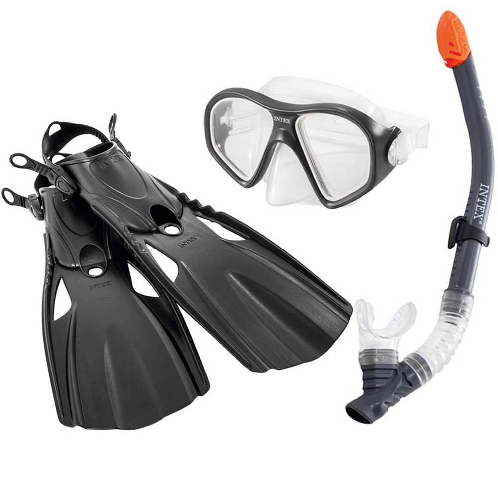 Комплект для подводного плавания Intex маска с трубкой и ластами от 14 лет (2132705298) - фото 3 Комплект для подводного плавания Intex маска с трубкой и ластами от 14 лет (2132705298) - фото 3