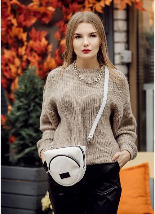 Женская сумка кросс-боди Sambag через плечо из экокожи Белый (948020518)