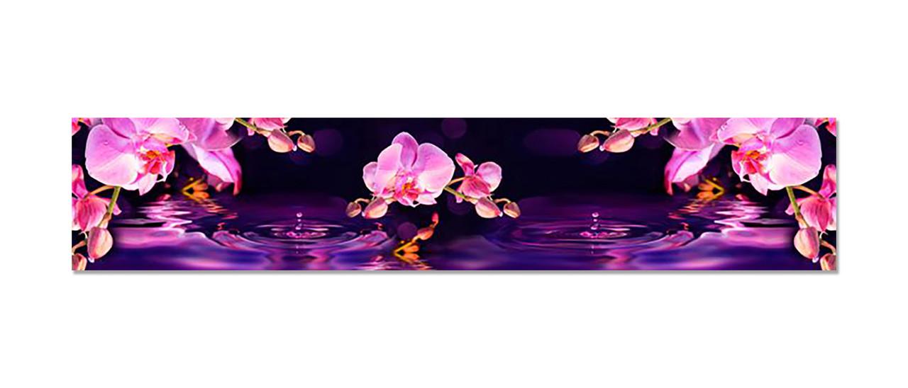 Наліпка вінілова на кухню Zatarga Орхідеї над водою 600х3000 мм (1289776170)
