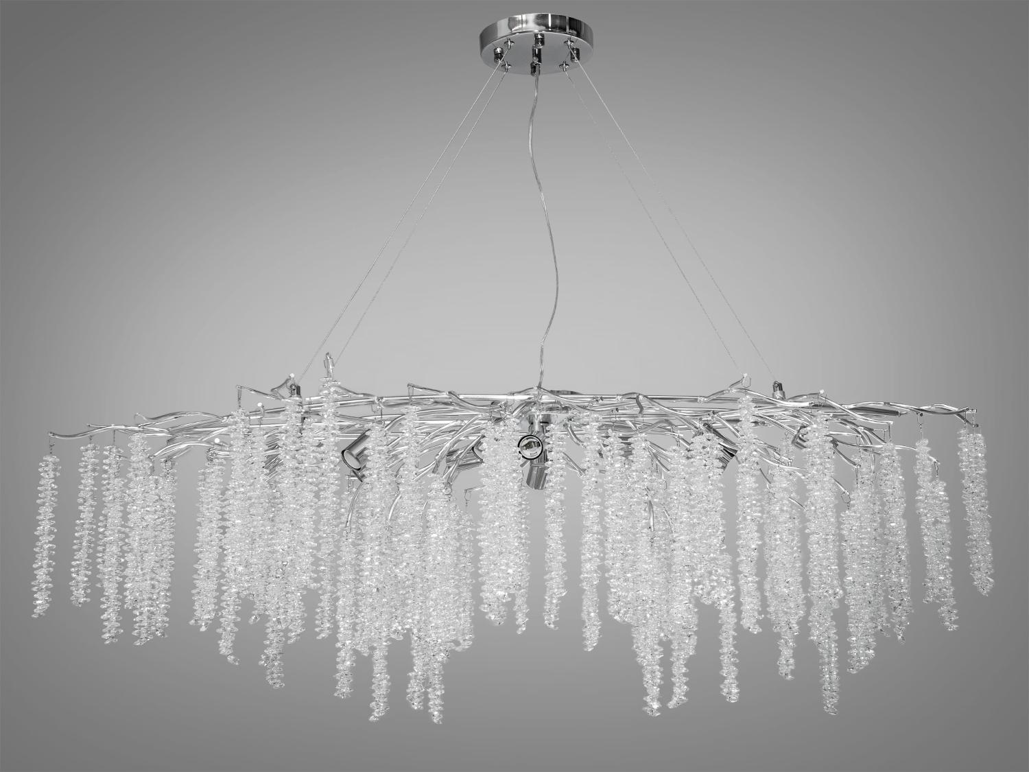 Люстра современная хрустальная Diasha 605-L1200CH Хром