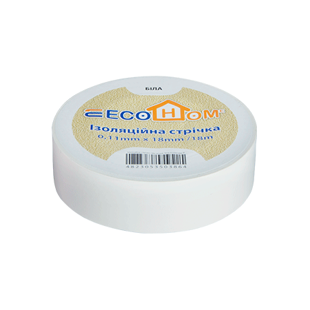Изоляционная лента АСКО-УКРЕМ 18x0,11 мм 18 м ПВХ Белый (ECO0150020021)