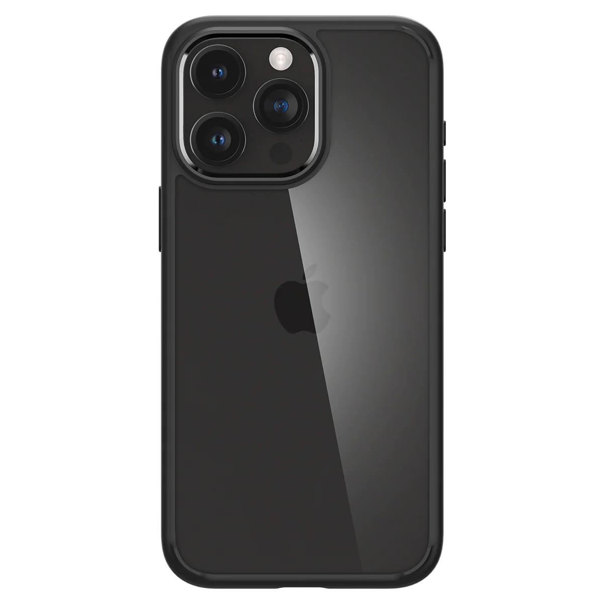 Чохол накладка для телефону Spigen Ultra Hybrid для Apple iPhone 15 Pro Max Прозорий/Чорний (ACS06570)