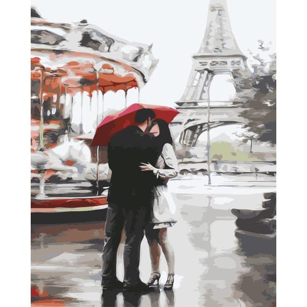 Картина по номерам Brushme GX3015 Под зонтиком счастья 40x50 см (1288764883)