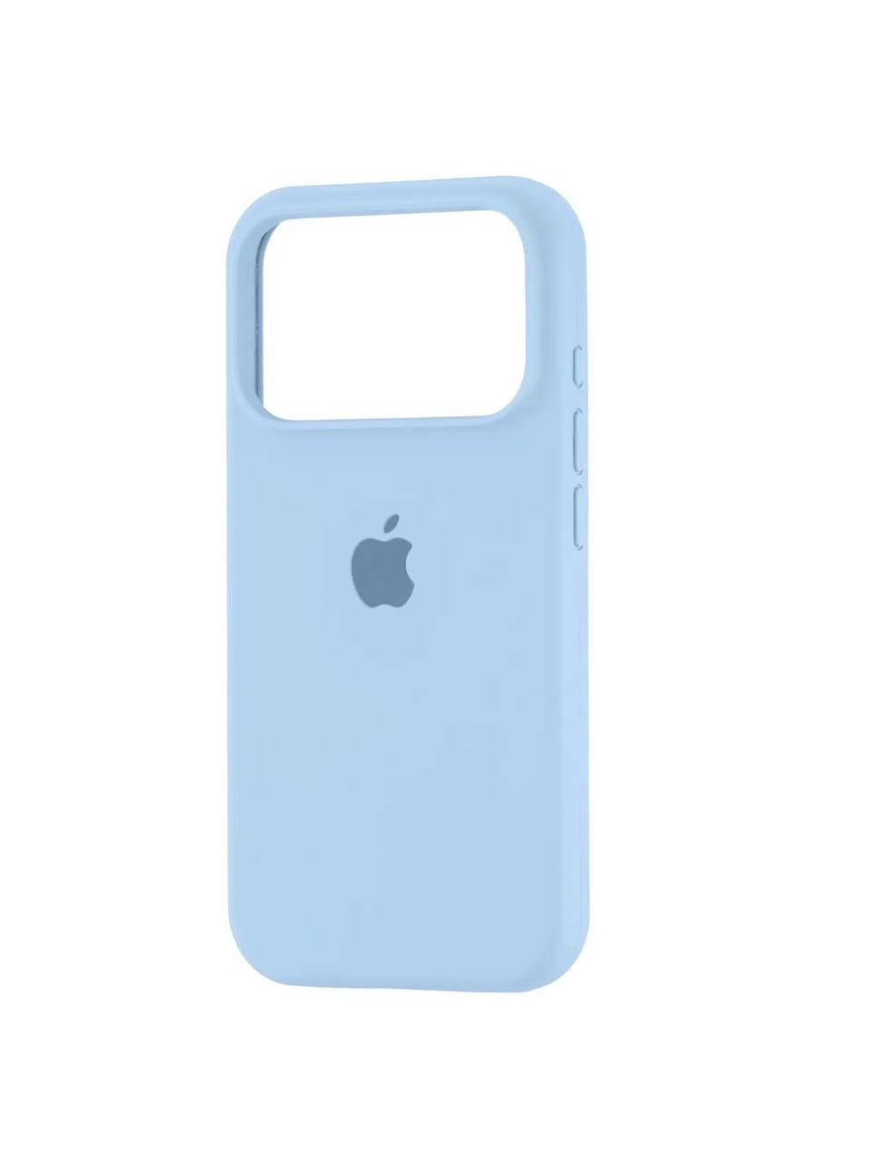Чехол для iPhone 17 Pro Max силиконовый Soft-touch Silicone Case Full Size (AA) Sky Blue