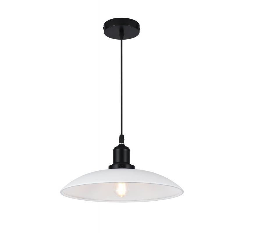 Світильник стельовий одинарний GTV HORIZON E27 IP20 Ø 32 см Білий (27551098)