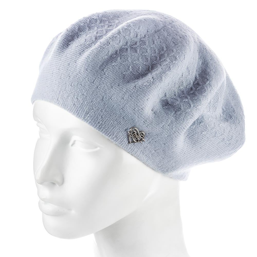 Берет женский Zolly ZH249 двойной шерстяной пепел (154088)