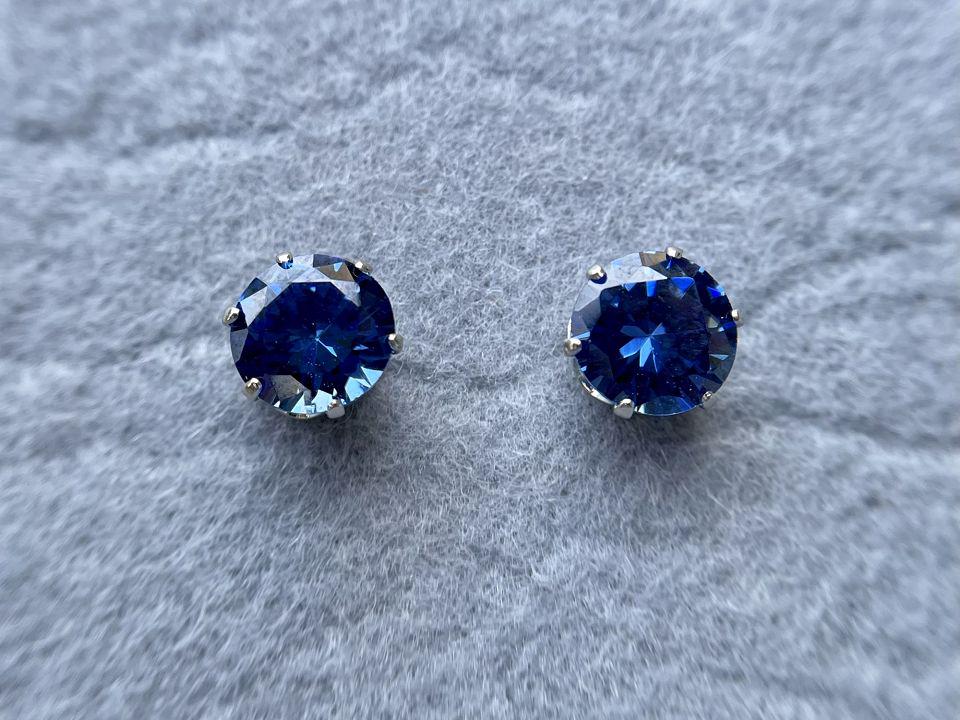 Сережки жіночі гвоздики з фіанітами