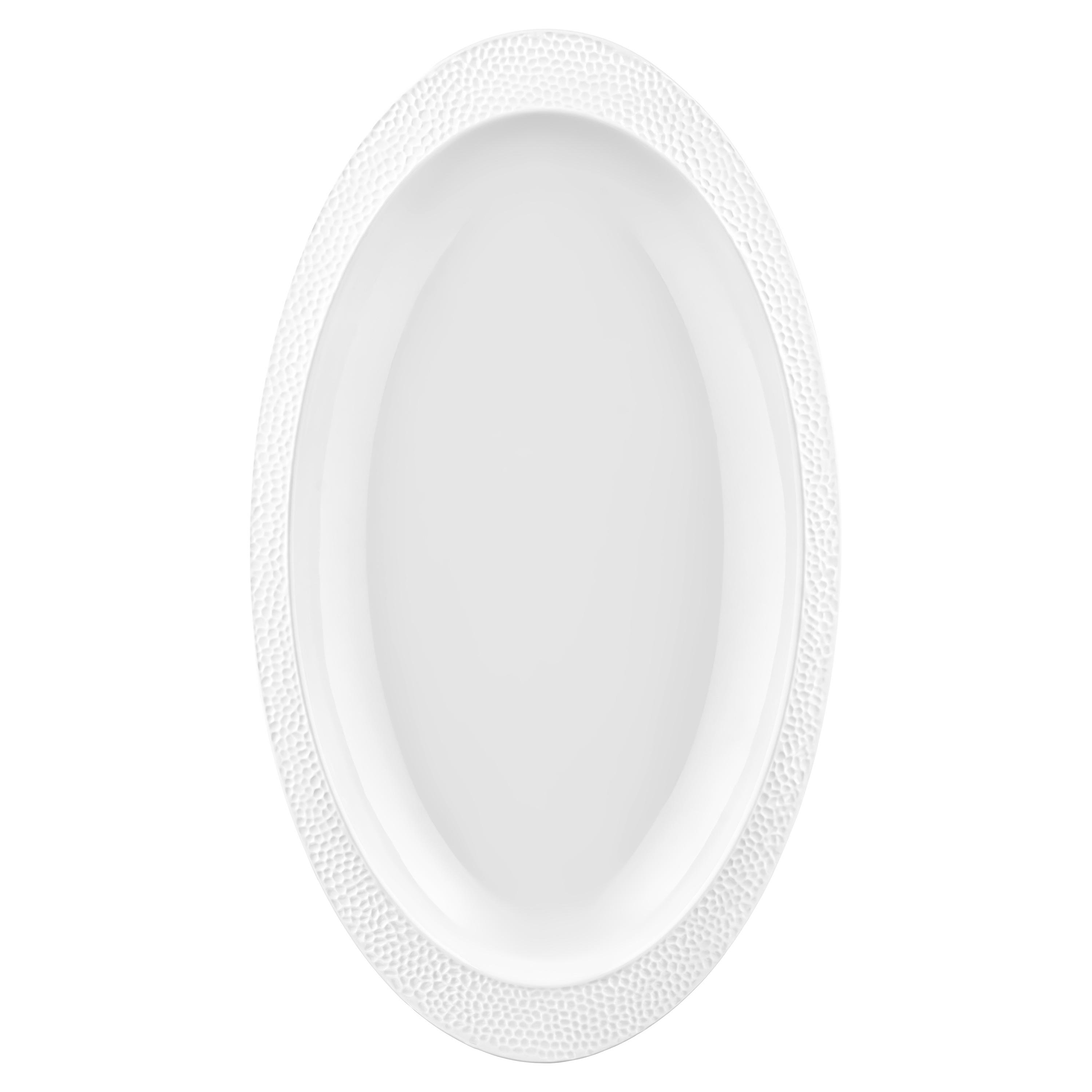 Блюдо овальное фарфоровое Ardesto Ancona 27,2x15,7x2,5 см Белый (AR3556)