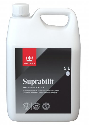 Грунт для впитывающей поверхности в интерьере TIKKURILA Suprabilit 5 л (2452584084) Грунт для впитывающей поверхности в интерьере TIKKURILA Suprabilit 5 л (2452584084)