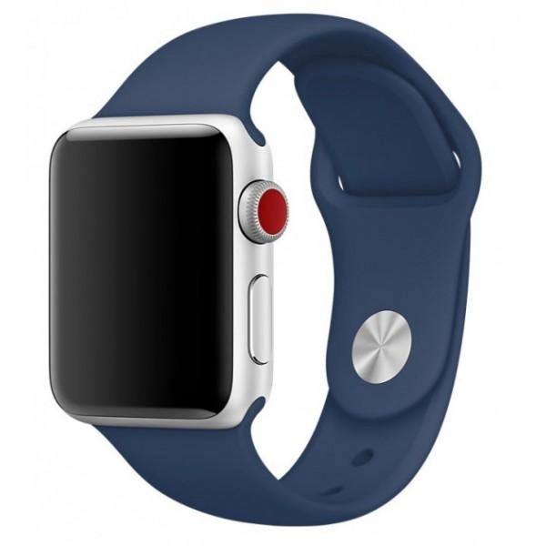 Ремешок силиконовый Sport Band для Apple Watch 38/40/41 мм Navy Blue (212-00635) - фото 2