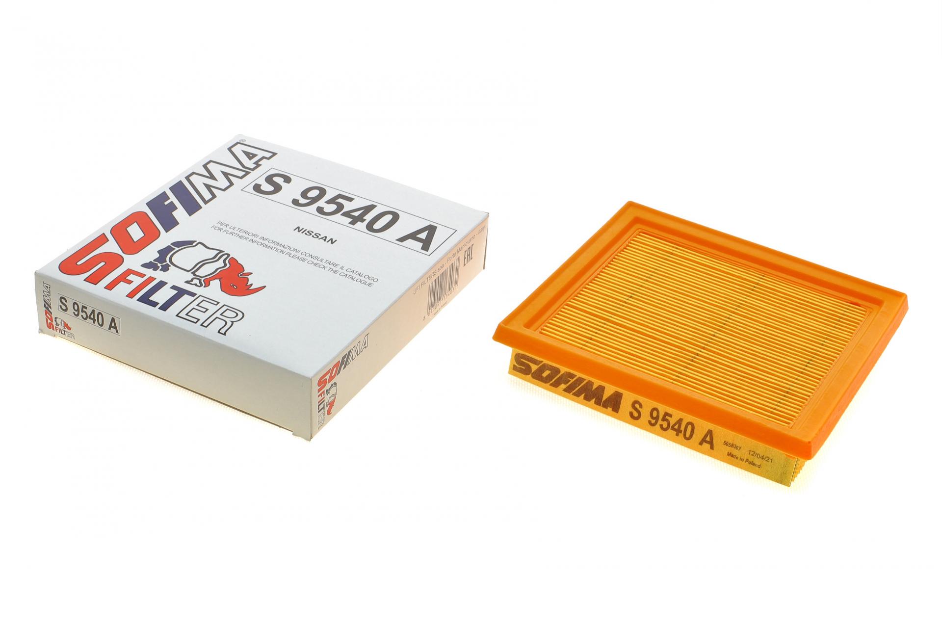 Фільтр повітряний SOFIMA для Nissan Micra 1,0-1,4 92-10- (S 9540 A)