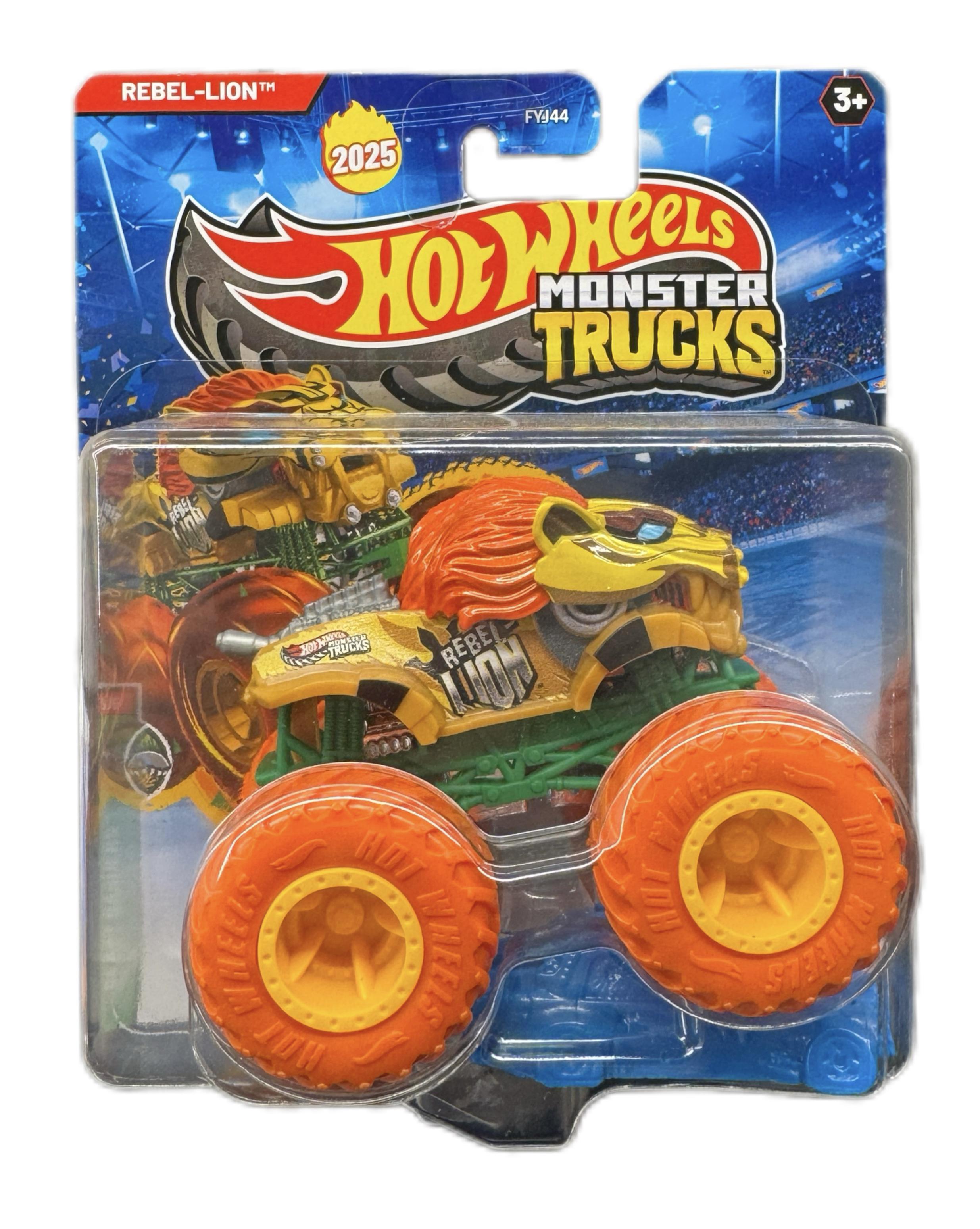 Игрушечная машинка-внедорожник Hot Wheels Monster truck' Rebel Lion 2025