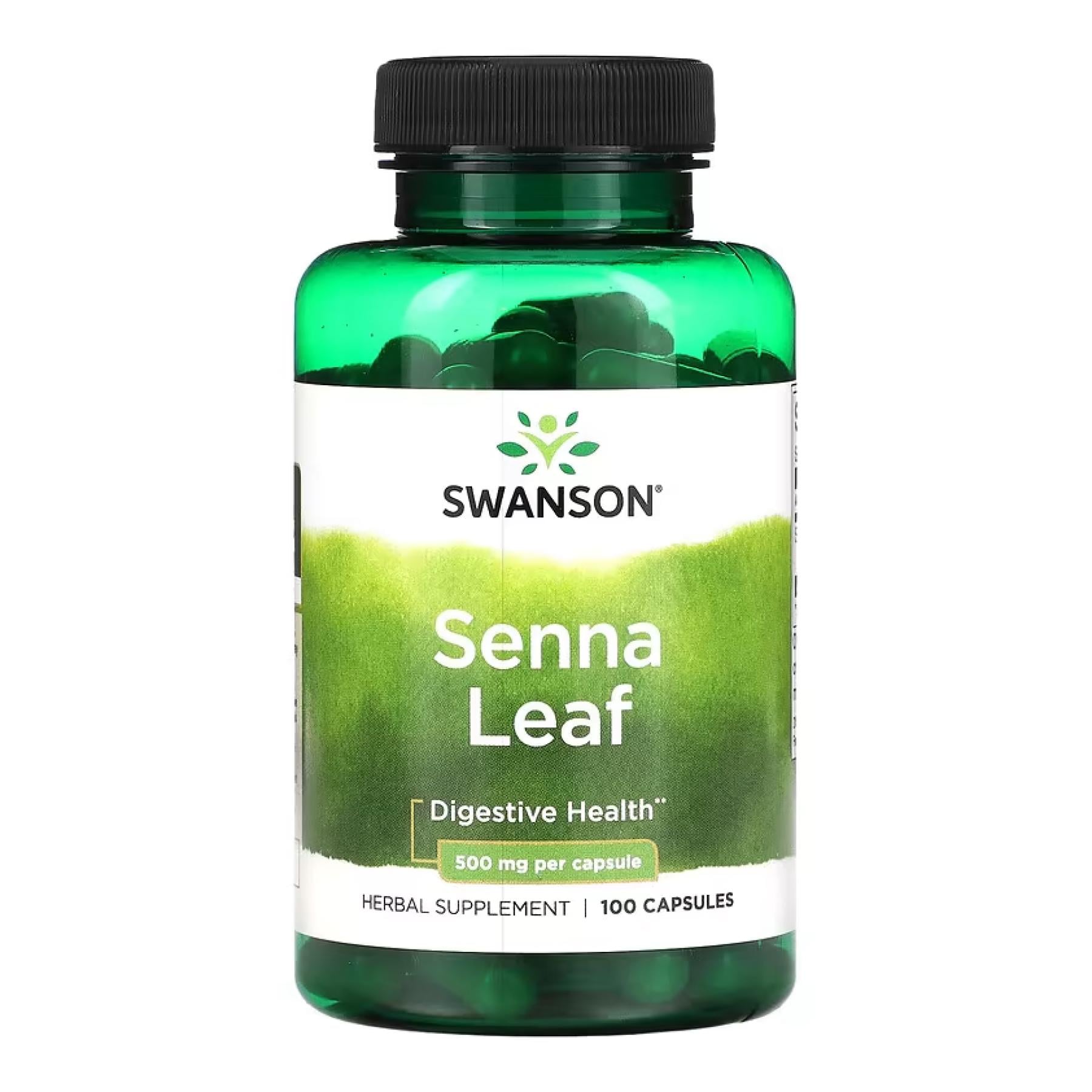 Сенна Swanson Senna Leaf 500 мг 100 кап.